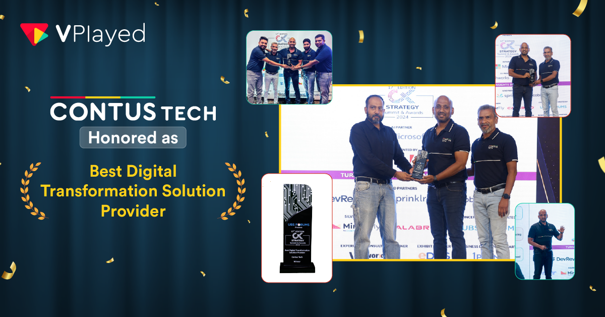 CONTUS TECH Honored as Top Digital Transformation Solution Provider at the 17th CX Strategy Summit & Awards